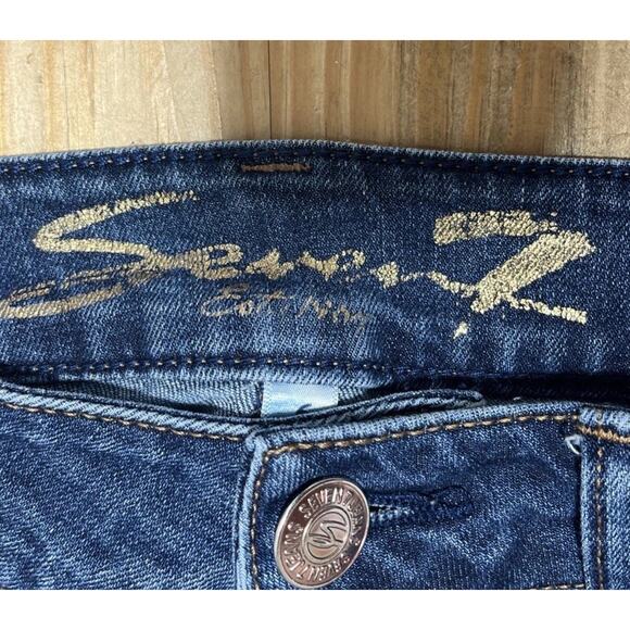 Seven 7 Jeans Womens 6 Weekend Easy Fit Boyfriend Ankle Raw Hem - Picture 3 of 8